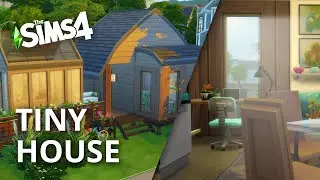 The Sims 4 Speed Build | Tiny House with Greenhouse and Rooftop Garden