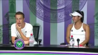 Henri Kontinen and Heather Watson mixed doubles final press conference