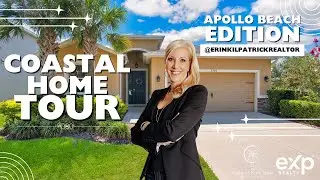 Video Tour of a Contemporary Coastal Chic Home in Apollo Beach - only 4 Miles from Tampa BAY!!!