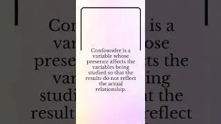 Confounders #psm #research #kpark #confounder