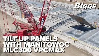 Tilt Up Panel Work Perfectly Suited for Bigge's Manitowoc MLC300 Crawler