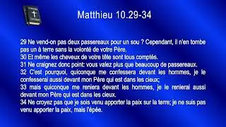 40 L'Évangile de Matthieu Sg1910 ch 10 20251010