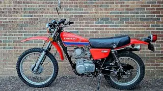 1978 KAWASAKI KL250 Cold Start