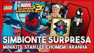 Lego Marvel Heroes 2 | 11: Simbionte Surpresa | Homem Traje Negro + Minikits + Stan Lee Em Perigo