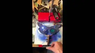 Making a leather dieselpunk bird mask
