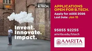 AMRITA B.TECH &mdash; Изобретайте. Внедряйте инновации. Влияйте. | ПОДАЙТЕ ЗАЯВКУ НА УЧАСТИЕ В AEEE 2026