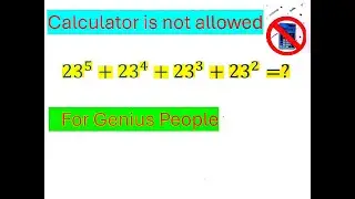 Calculation of sum of square, cube,4th and 5th powers of 23 .