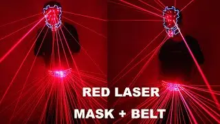 Red Laser Waistband Belt Led Girdle Christmas Halloween Nightclub EDM Festival Performance