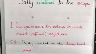 Sentence up-levelling with Mr Leach!
