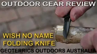 Wish Folding Survival Knife - bad quality but only AU$10 - Geoterrics Outdoors Australia Gear Review