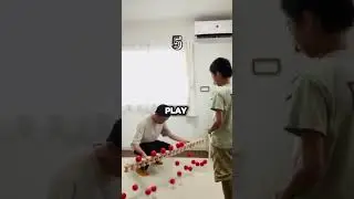 Dad and Son Finally Land the IMPOSSIBLE Ball Cup Challenge #challenge #impossible #family