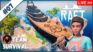 🔴 RAFT LIVE #7 | Reaching Vasagatan &ndash; 2nd Story Island Begins | Team Survival | PranjalXP