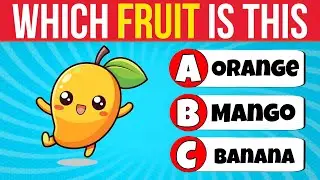 Which Fruit Is This? 🍓 | Cartoon Fruit Guessing Game for Kids 🎨👶