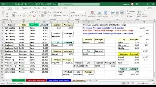 Day -14 Advanced average formula in excel | Advance level averageif & averageifs | Advance Average