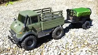 RC ADVENTURES - Tent Trailer & Mercedes Unimog 4x4 - RC4WD & Tamiya CCO1