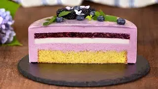 Mirror Glazed Berry Mousse Cake Recipe