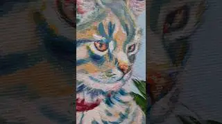 cat portrait / портрет котика 🐱🌸🌿 #cats #art #artistvideo