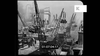 Доки Манчестера и Ливерпуля, 1930-е годы, HD