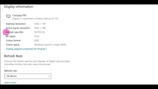 How to check monitor refresh rate Windows 11 (or Windows 10)