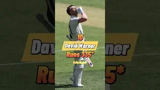 Top 10 Highest Score By Batsman in Test Cricket #Shorts #viralshorts #cricket