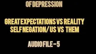 Of Depression Great Expectations vs reality/ self negation/ us vs them Audio file 5