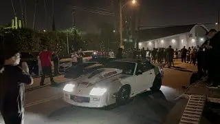 No prep race in Compton !!! Battle of the 3rd gen Camaro Long Beach performance vs NTD Cheese