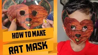 How to make a Rat Mask| Rat Mask tutorial #mask #maskdiy #diy #craft #artandcraft #kids #partytheme