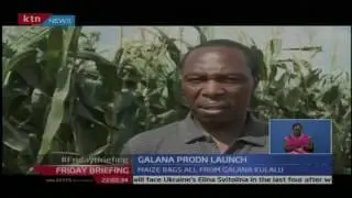 Ministry of water handed bags of maize harvested in Galana-Kulalu food security project