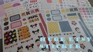 HUGE ETSY STICKER HAUL #3!!! AUGUST 2015