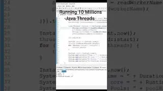 Running 10 Millions Threads in 7 Seconds | Java Virtual Threads #javamultithreading #java
