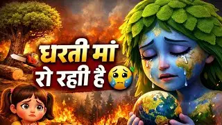 Dharti Maa Ka Aakhri Khat 🌍 | Emotional Kids Story | Save Trees Save Future | 3D Cartoon