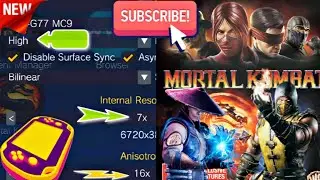 Vita3k Andriod Emulator Game Test Mortal Kombat 9 High Graphic Gameplay Mediatek 8050 | gojoxgameryt