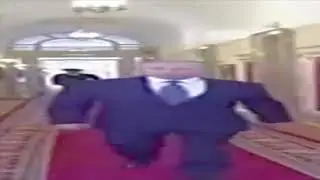 Wide Putin walking but the BGM is Price from Persona 5