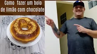 Como fazer um bolo de lim&atilde;o com chocolate,para tomar com caf&eacute;.