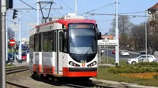 Duewag N8C-NF R&oacute;żnice w malowaniu tramwaj&oacute;w. GAiT 1143 vs 1138. Nowe barwy taboru