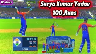 Surya Kumar Yadav Sensational 100 💥 | IND vs SA | Historic Century Real Cricket&trade;24 #cricket #youtube
