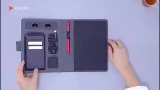 Wireless Charging Notebook 8000 mah Charging iOS Phone, Type-C and Android Charging