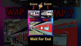 WAP 5 🆚 WAP 7 Train Engine / Comprision Video/ Facts/ #shorts #train #locomotive #ytshortindia