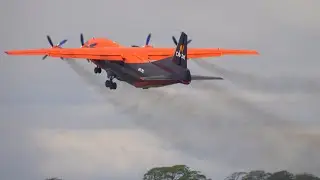 [4K] SMOKEY TAKEOFF!!! | CAVOK AIR Antonov AN12 at Prestwick Airport May 2022