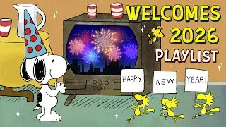 New Year&rsquo;s Fireworks & Jazz with Snoopy 🎉🎆 | Relaxing 2026 Playlist to Start Fresh
