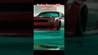Custom Dodge Challenger SRT Demon 170 AWD Hybrid LWB with 4.5L whipple pro supercharger #dodge #cars