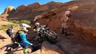 dirt biking CliffHanger moab rim Steelbender Soverign drone gopro Nov 2024