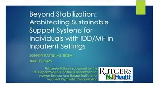 PREP Webinar: Building Lasting Support for Individuals with IDD/MH in Inpatient Settings