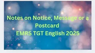 Notice, Message & Postcard |#descriptivewriting #teachingexams #englishexampreparation #youtubevideo
