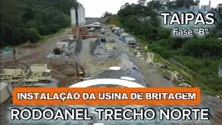 RODOANEL TRECHO NORTE. Taipas  instalação da usina de britagem aqui em Taipas #buenodrone #viaappia 