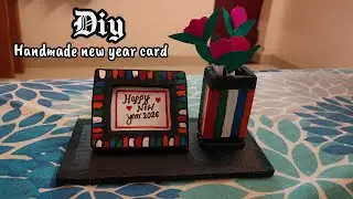 Diy Happy New Year Card ||  Handmade Photo Frame New Year Card