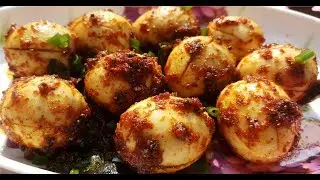 Spicy quail egg fry/ Kadai egg fry in tamil /spicy kada muttai varuval/ காடை முட்டை வறுவல்