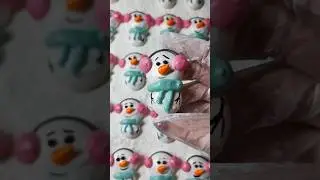 Snowman #christmas #marshmallowart #snowman #love #winterdesserts #cooking