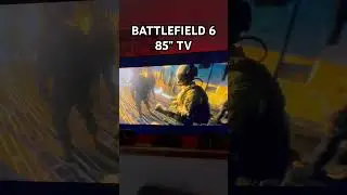 BATTLEFIELD ON 85&rdquo; TV LOOKS INSANE!!! #battlefield6 #battlefield #povgaming