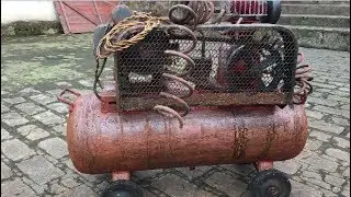 Restoration very old air compressor | Restore old rusty air pumps